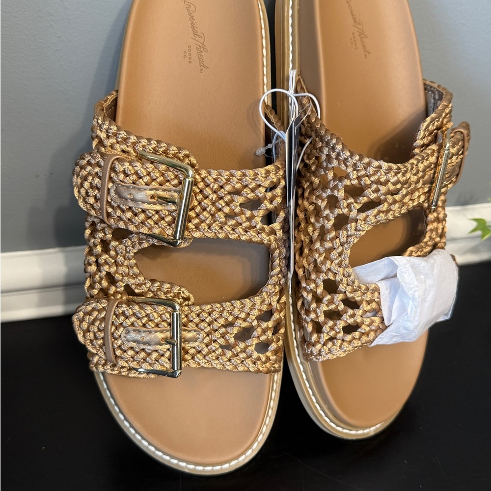 Universal Thread Women's Braided Tan Sandals - Picture 3 of 3